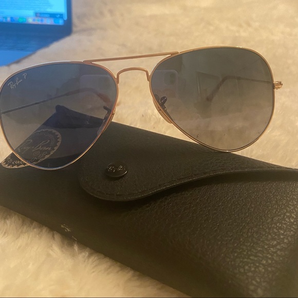 Rayban aviators blue polarized